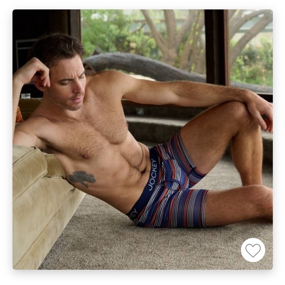 Jockey Men's Striped
Microfiber Stretch Boxer 3pk Blue/Orange/Coral Red S, L, XL - Picture 2 of 5